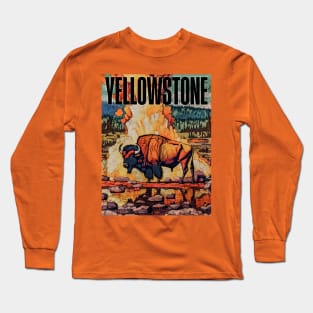 Yellowstone National Park USA Long Sleeve T-Shirt